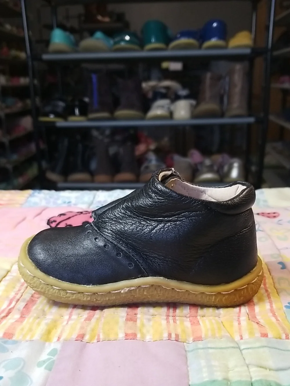 Livie & Luca Black Leather Soft London Boots Size 5
